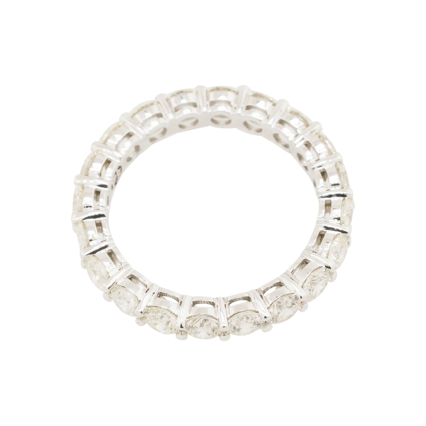 14k White Gold 2.48ctw Round Brilliant Eternity Band
