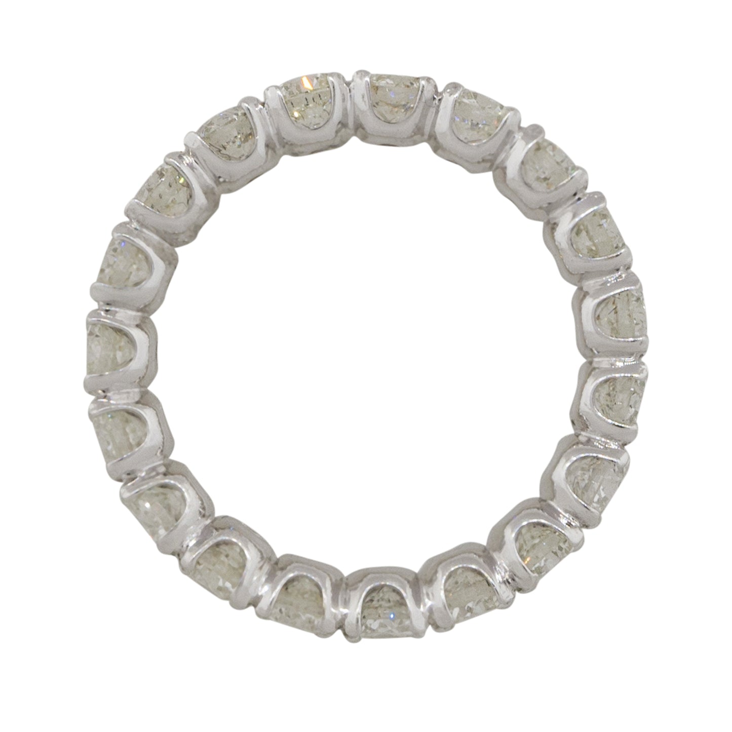 14k White Gold 3.04ctw Round Brilliant Diamond Eternity Band