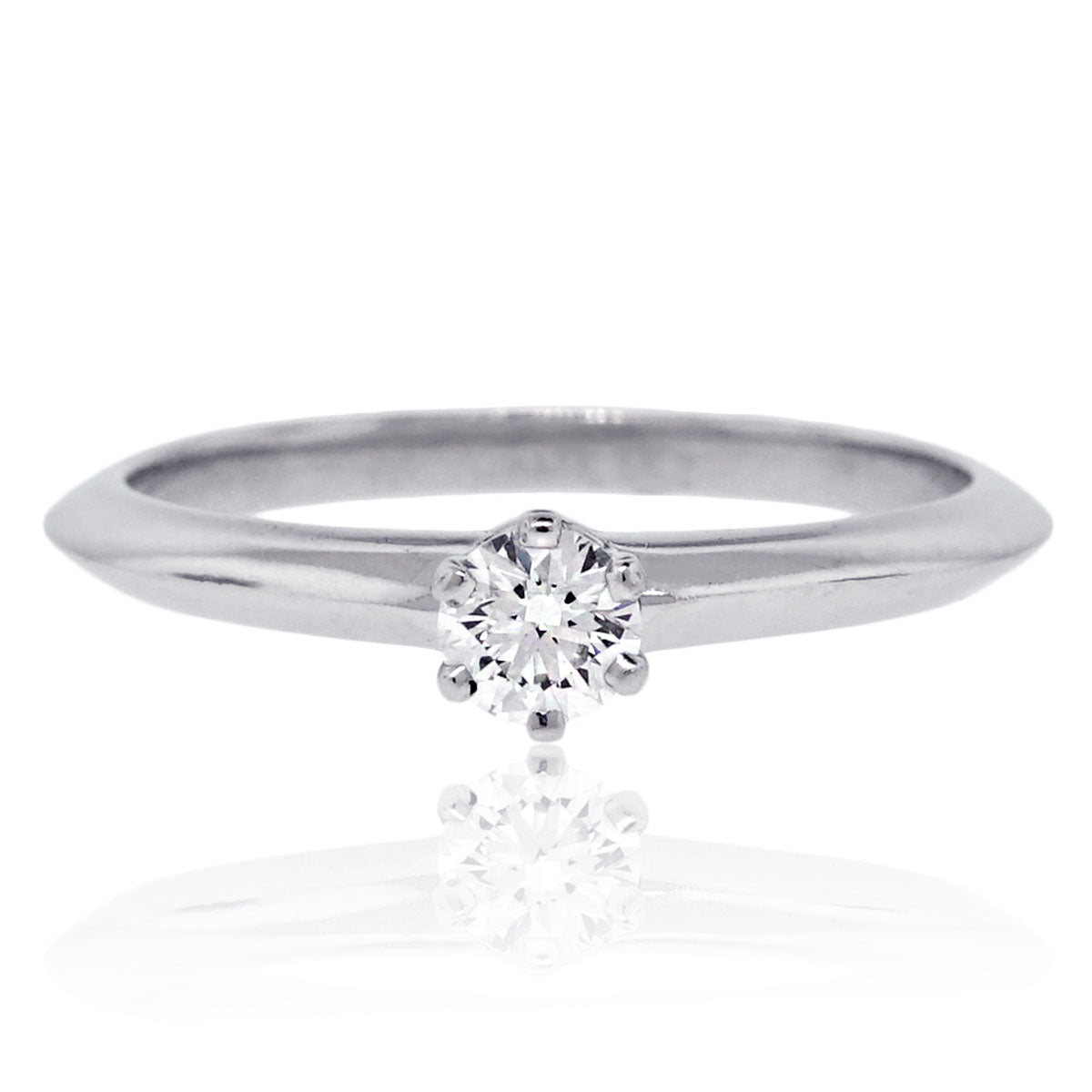 Tiffany & Co. Platinum 0.21ct Diamond Engagement Ring