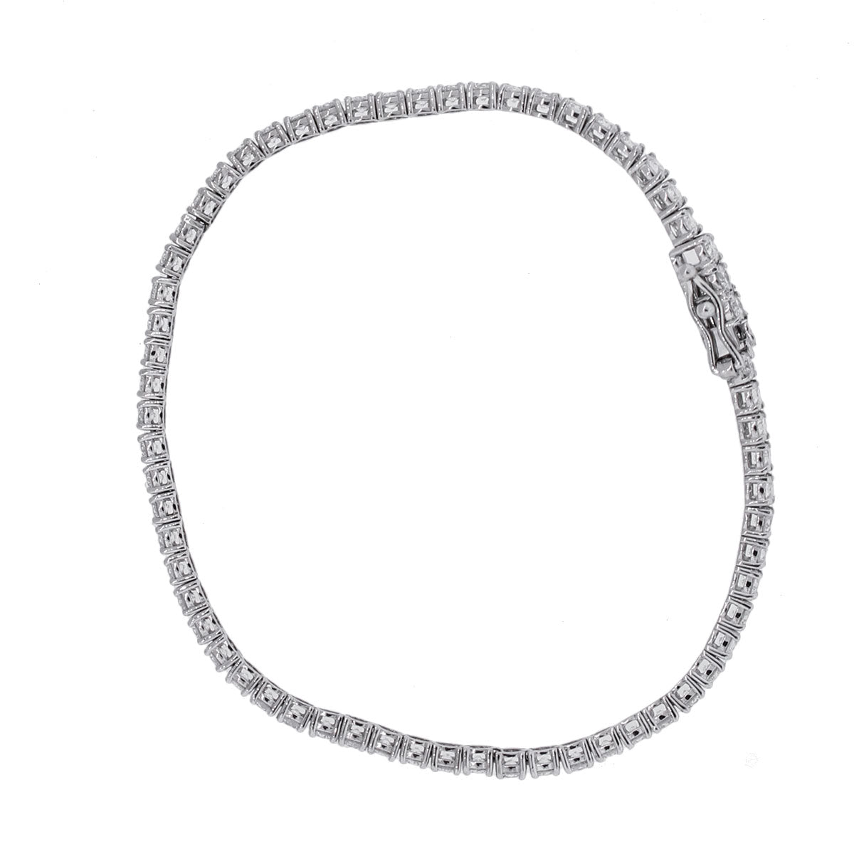 18k White Gold 2.64ctw Diamond Tennis Bracelet