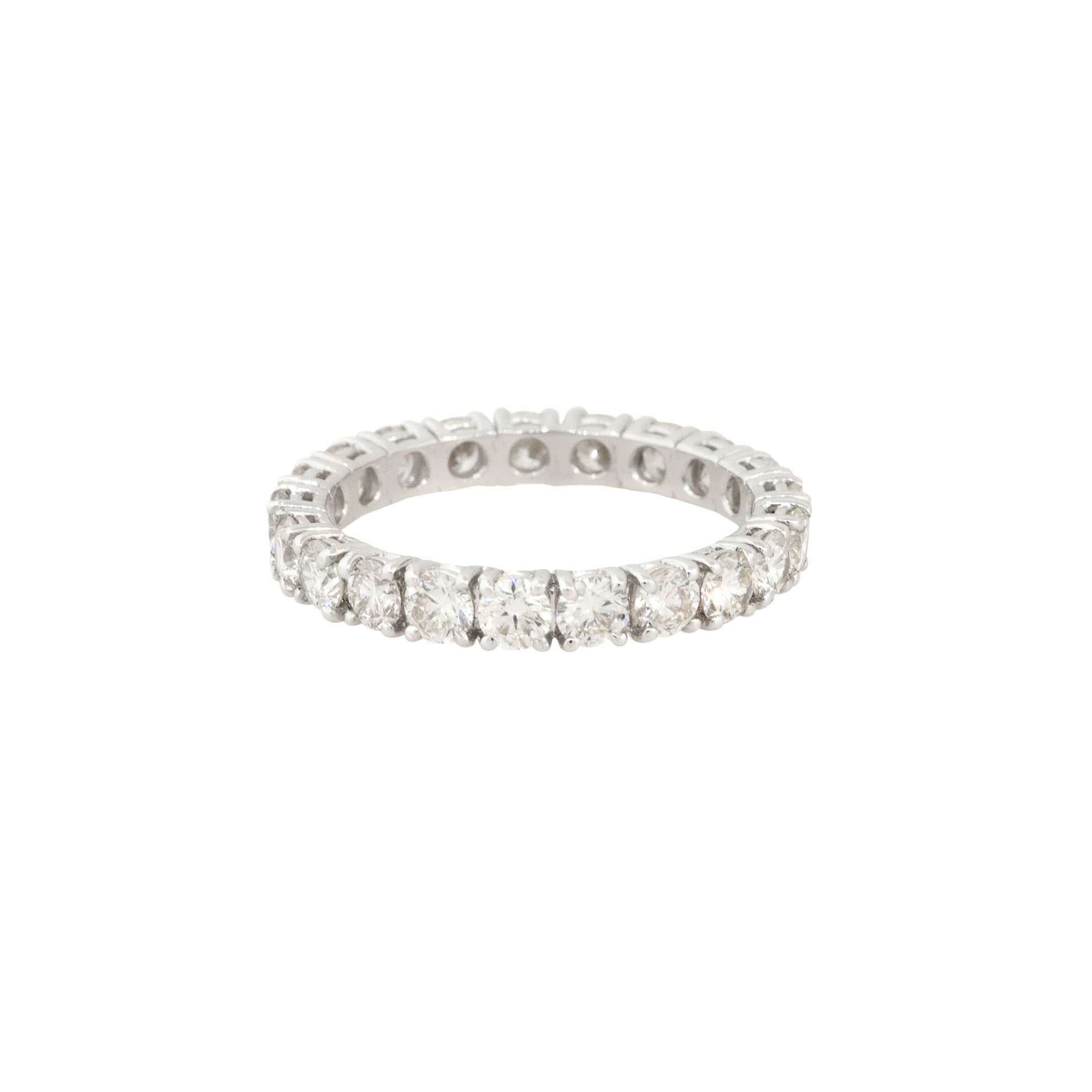 18k White Gold 2.09ctw Round Brilliant Cut Diamond Eternity Band