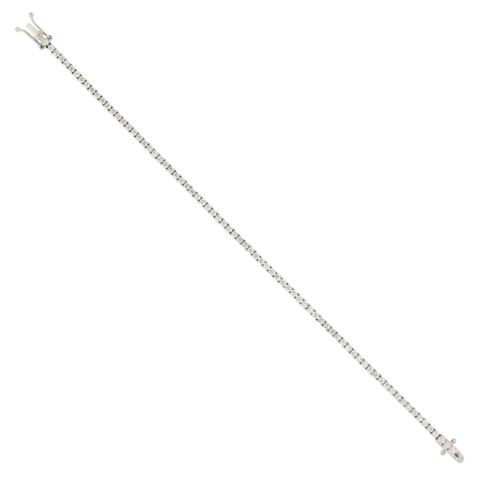 18k White Gold 2.15ctw Round Diamond Tennis Bracelet