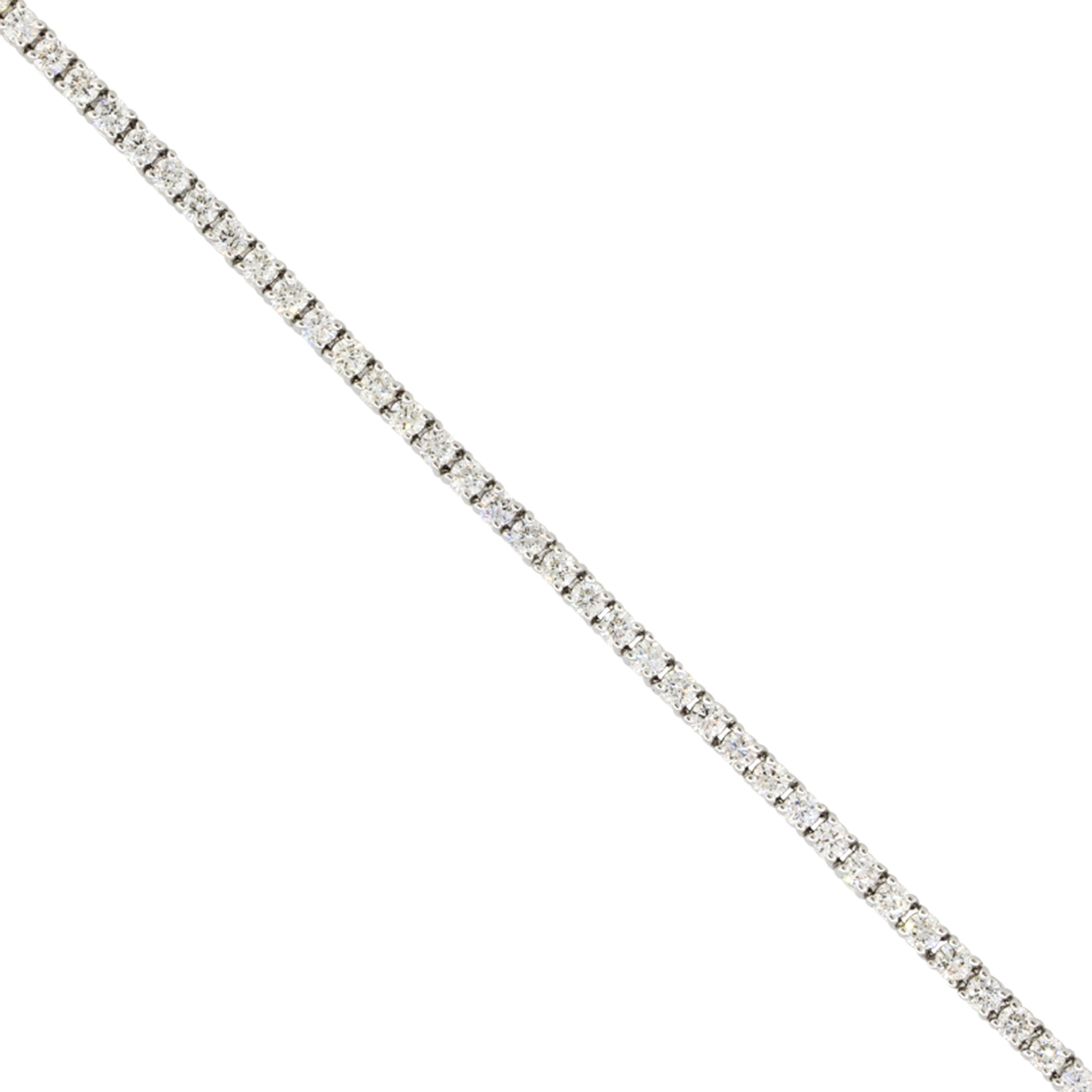18k White Gold 2.15ctw Round Diamond Tennis Bracelet