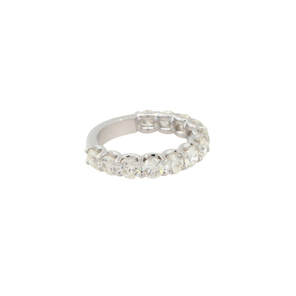 14k White Gold 2.59ctw Half-way Round Diamond Bridal Band