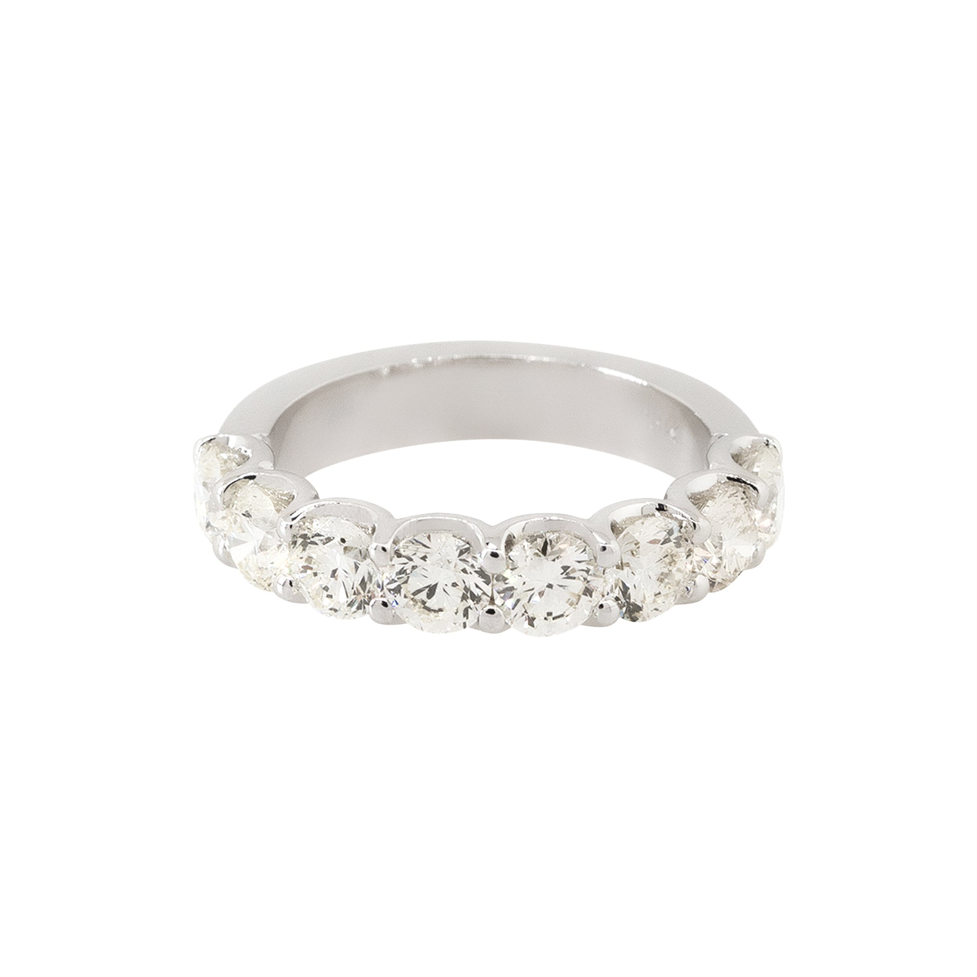 18k White Gold 2.43ctw Diamond Halfway Eternity Ring