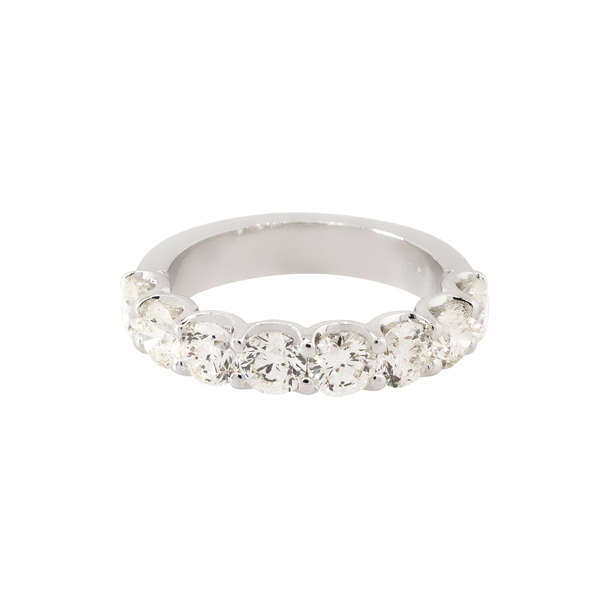 18k White Gold 2.43ctw Diamond Halfway Eternity Ring