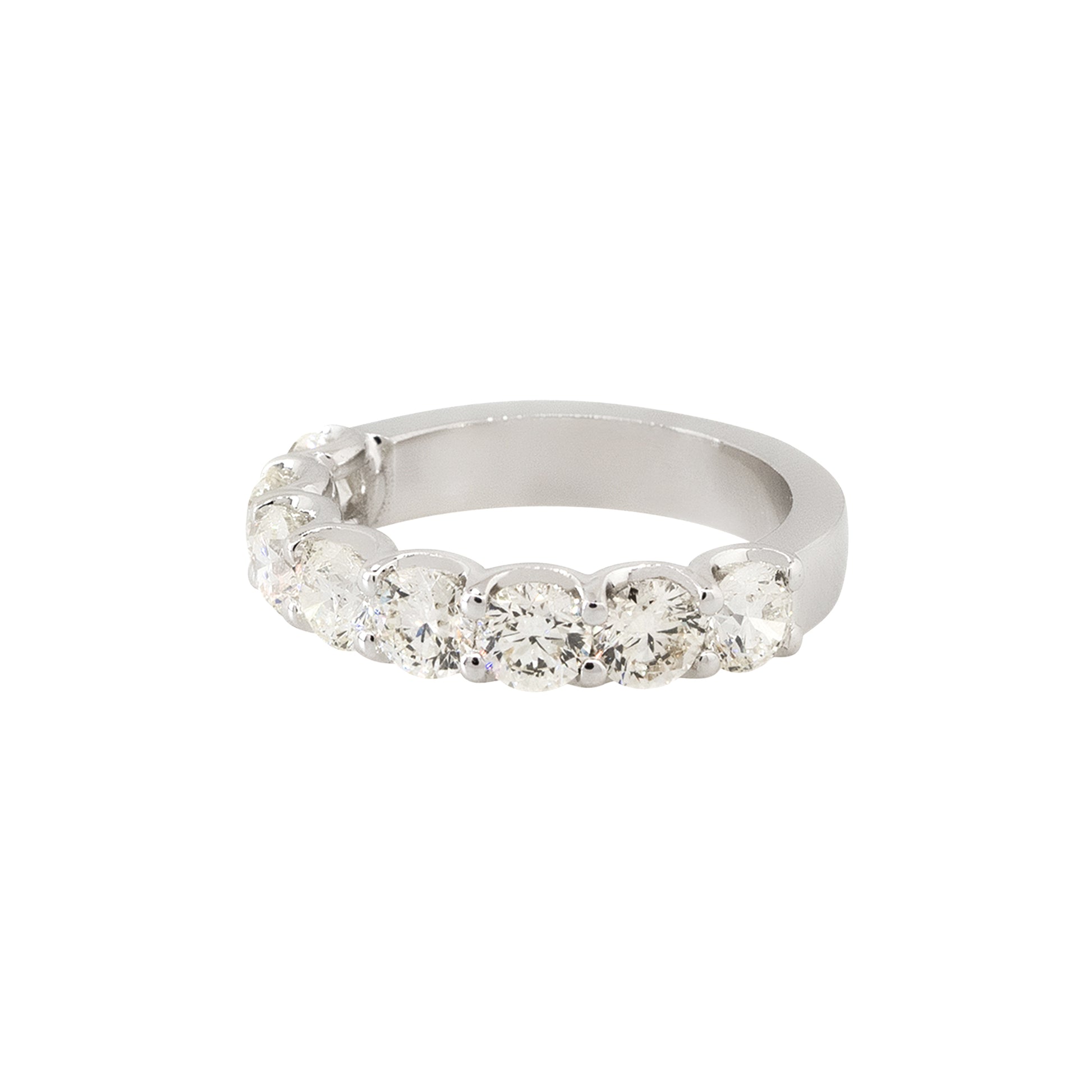 18k White Gold 2.43ctw Diamond Halfway Eternity Ring