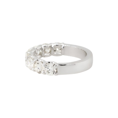 18k White Gold 2.43ctw Diamond Halfway Eternity Ring
