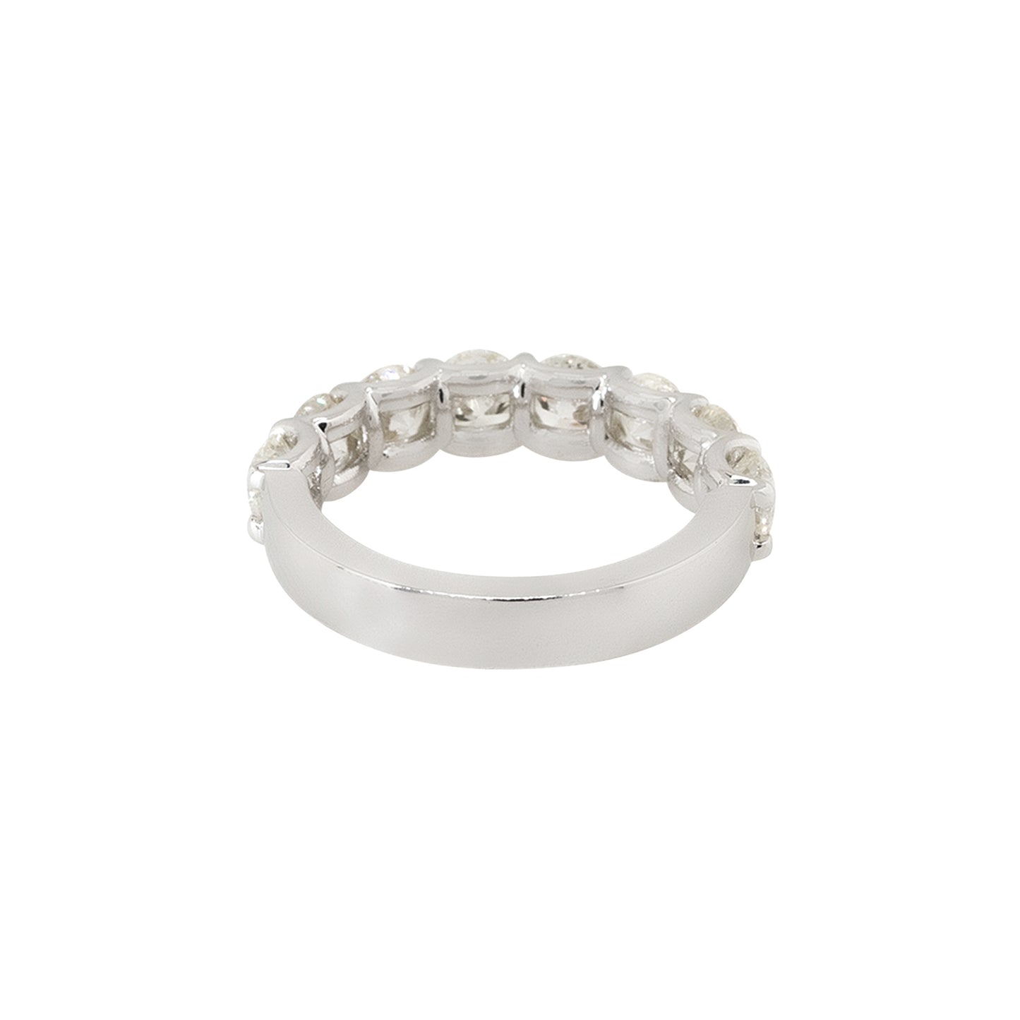 18k White Gold 2.43ctw Diamond Halfway Eternity Ring