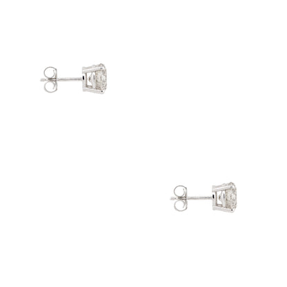 14k White Gold 2.60ctw Diamond Stud Earrings