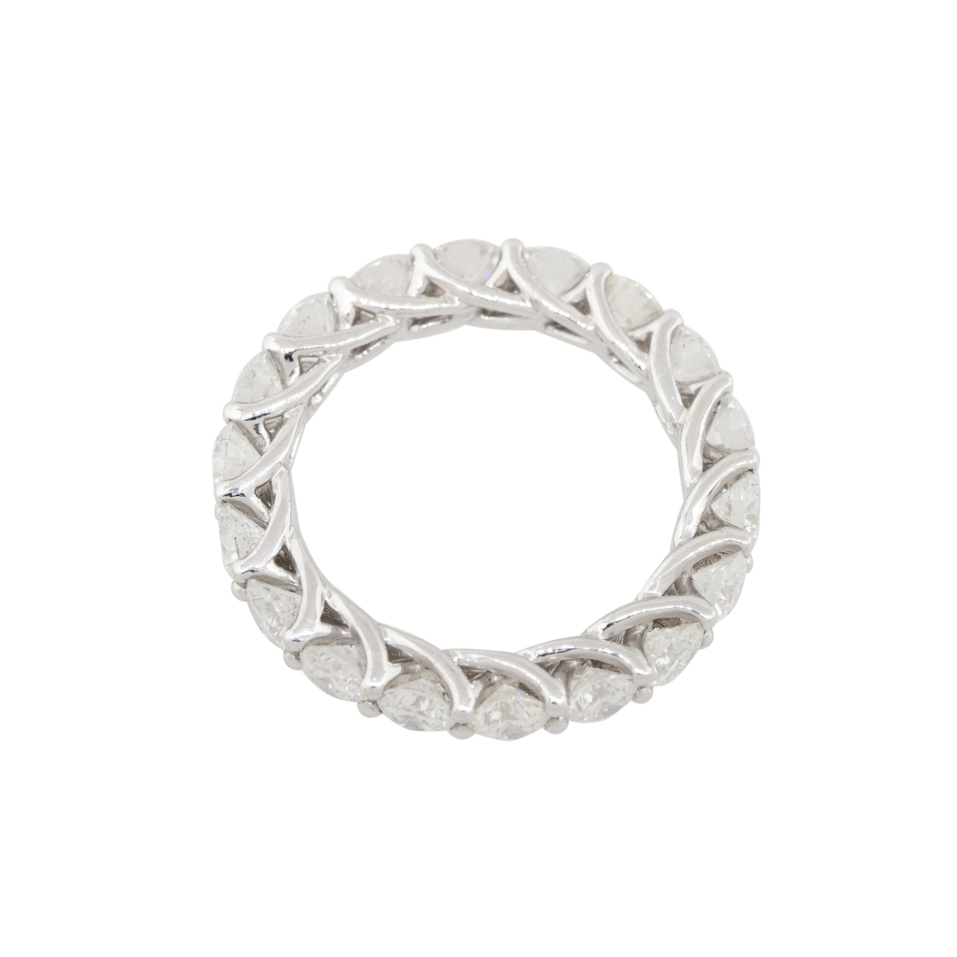 18k White Gold 3.26ctw Round Brilliant Diamond Eternity Band