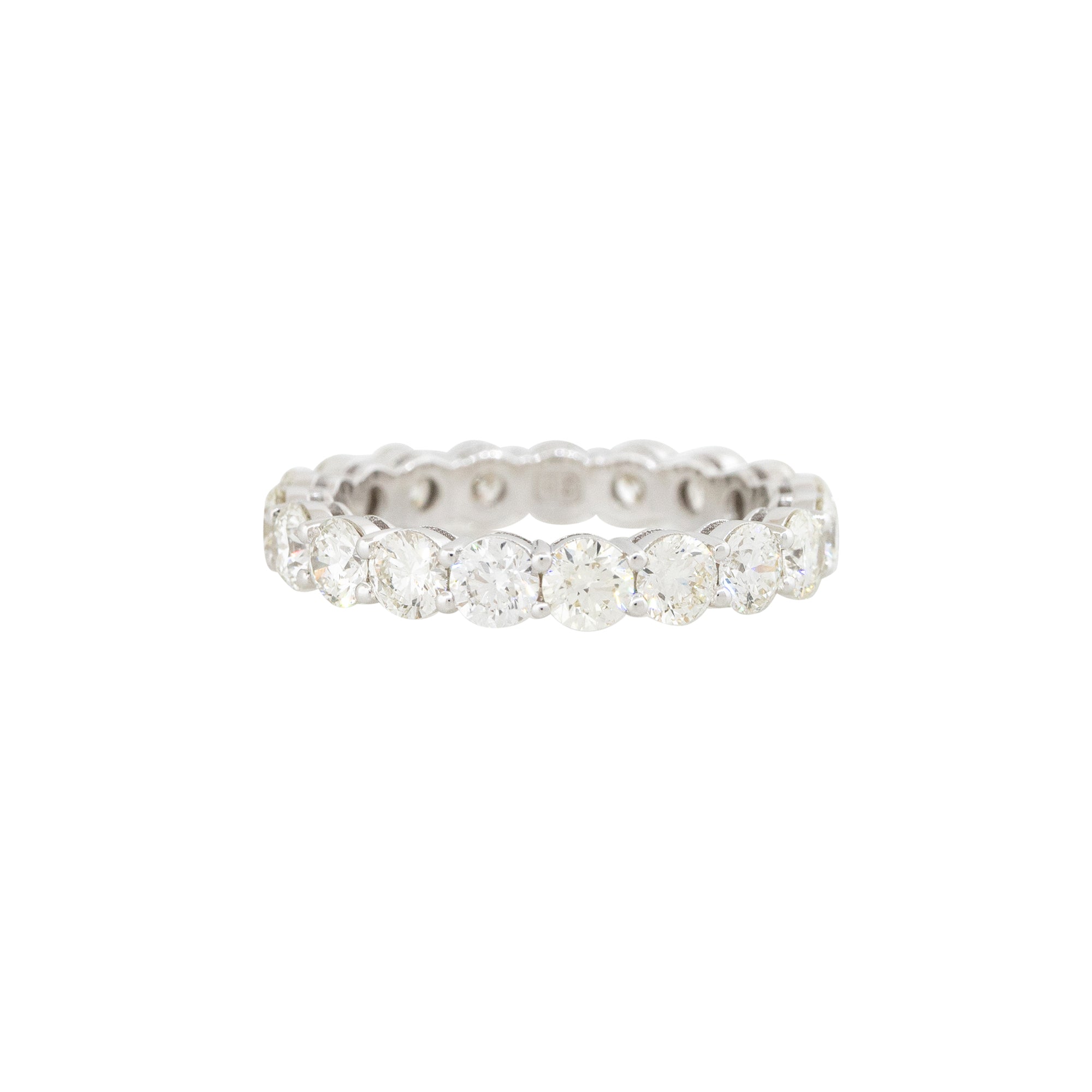 18k White Gold 2.94ctw Round Brilliant Cut Diamond Eternity Ring