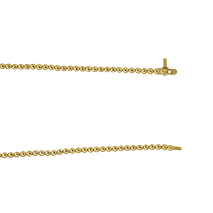 18k Yellow Gold Natural 7.34 Carat Diamond Graduated Bezel Set Necklace