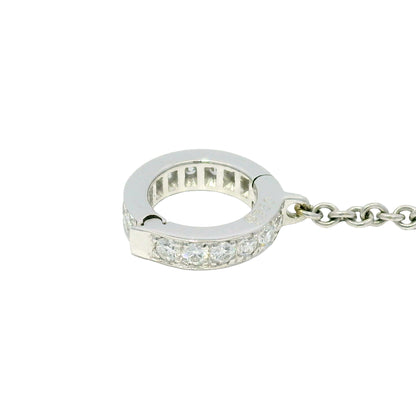 Mikimoto 18k White Gold Black South Sea Pearl & Natural Diamond Lariat Necklace