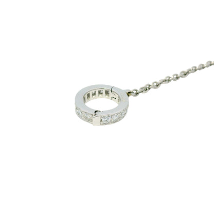 Mikimoto 18k White Gold Black South Sea Pearl & Natural Diamond Lariat Necklace