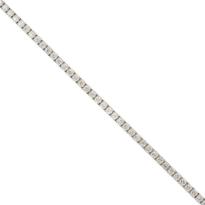 14k White Gold 5.60ctw Round Diamond Tennis 7" Bracelet