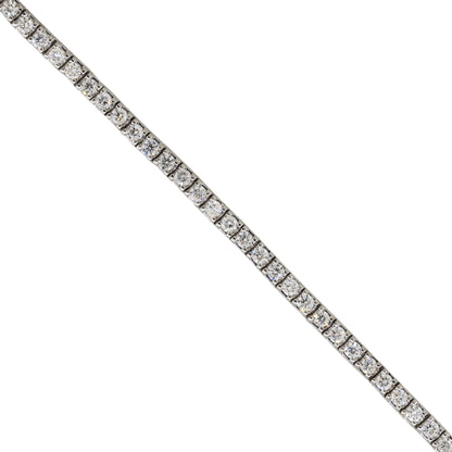 18k White Gold 10.6ctw Round Diamond Tennis Bracelet