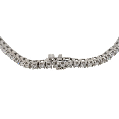 18k White Gold 10.6ctw Round Diamond Tennis Bracelet