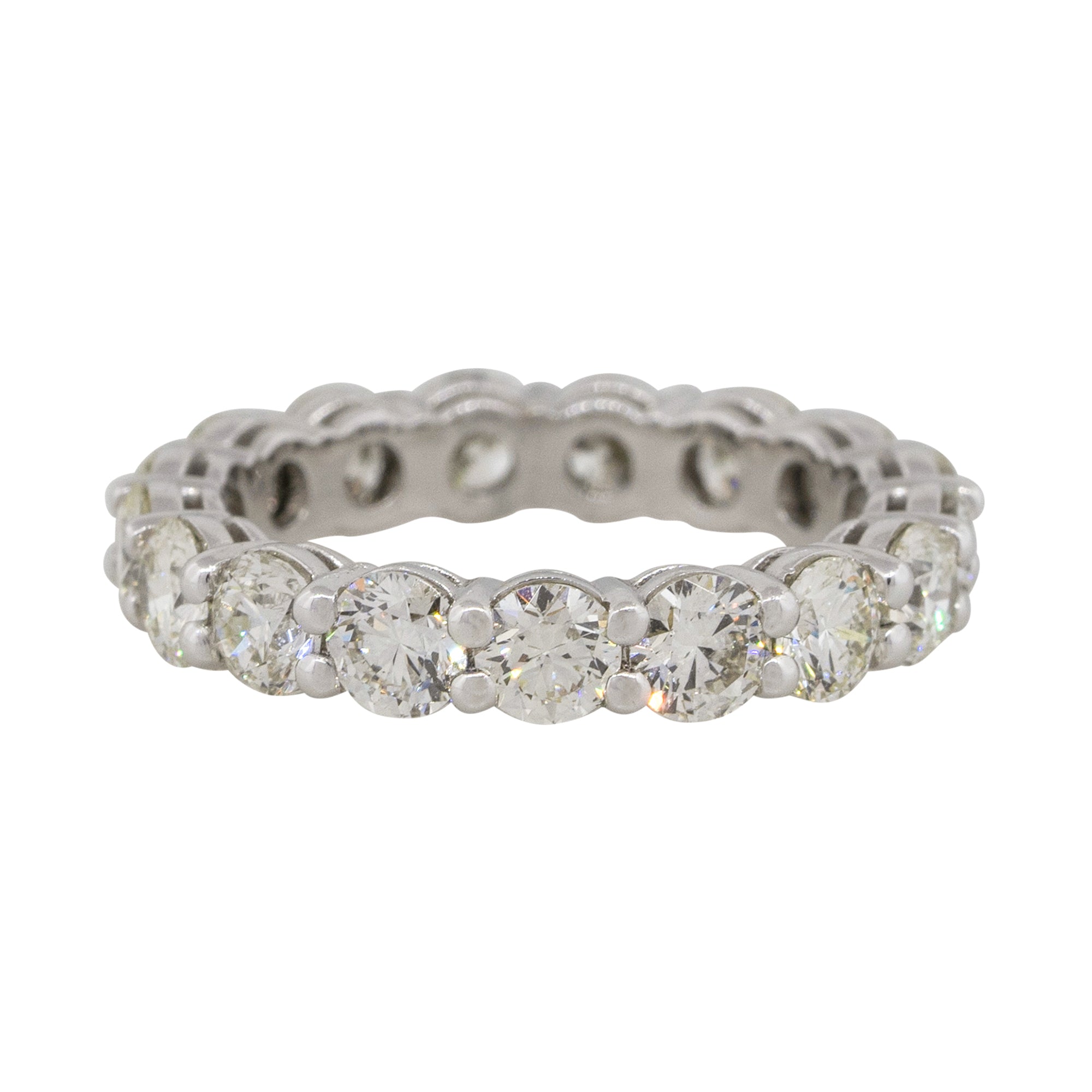 14k White Gold 3.70ctw Round Brilliant Diamond Eternity Band