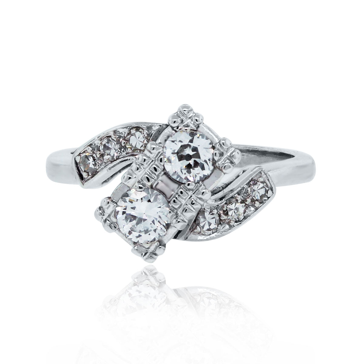 Platinum .70ctw Diamond Vintage Ring