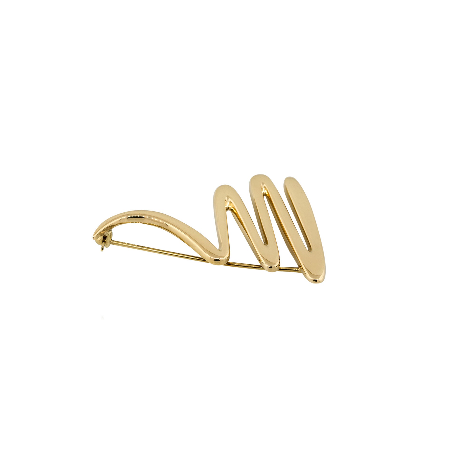 Tiffany & Co. 18k Yellow Gold Paloma Picasso Zig Zag Brooch Pin