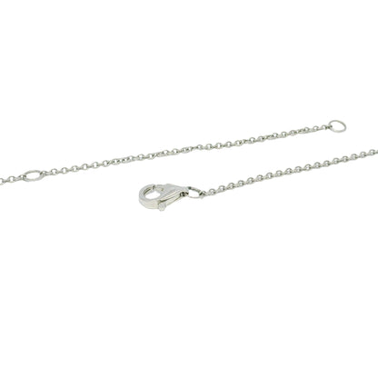 18k White Gold Natural 0.33 Carat Diamond Pave Butterfly Necklace