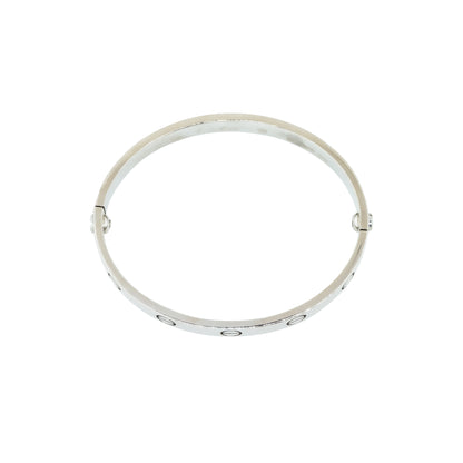 Cartier LOVE 18k White Gold Size 16 Bangle Bracelet