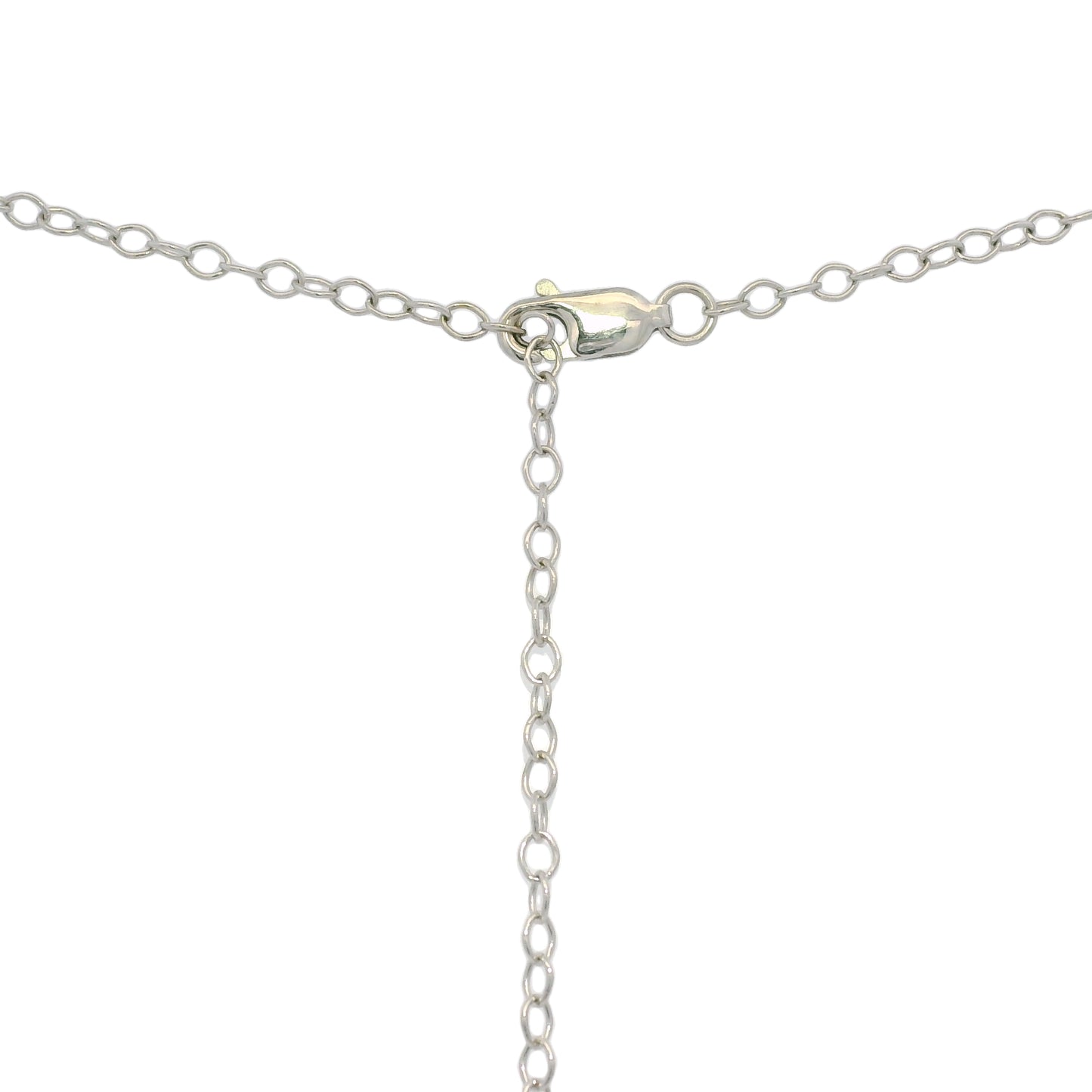 14k White Gold Natural 4.0 Carat Diamond Adjustable Tennis Necklace