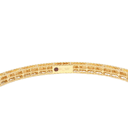 Roberto Coin 18k Rose Gold Symphony Princess Diamond Hinged Bracelet