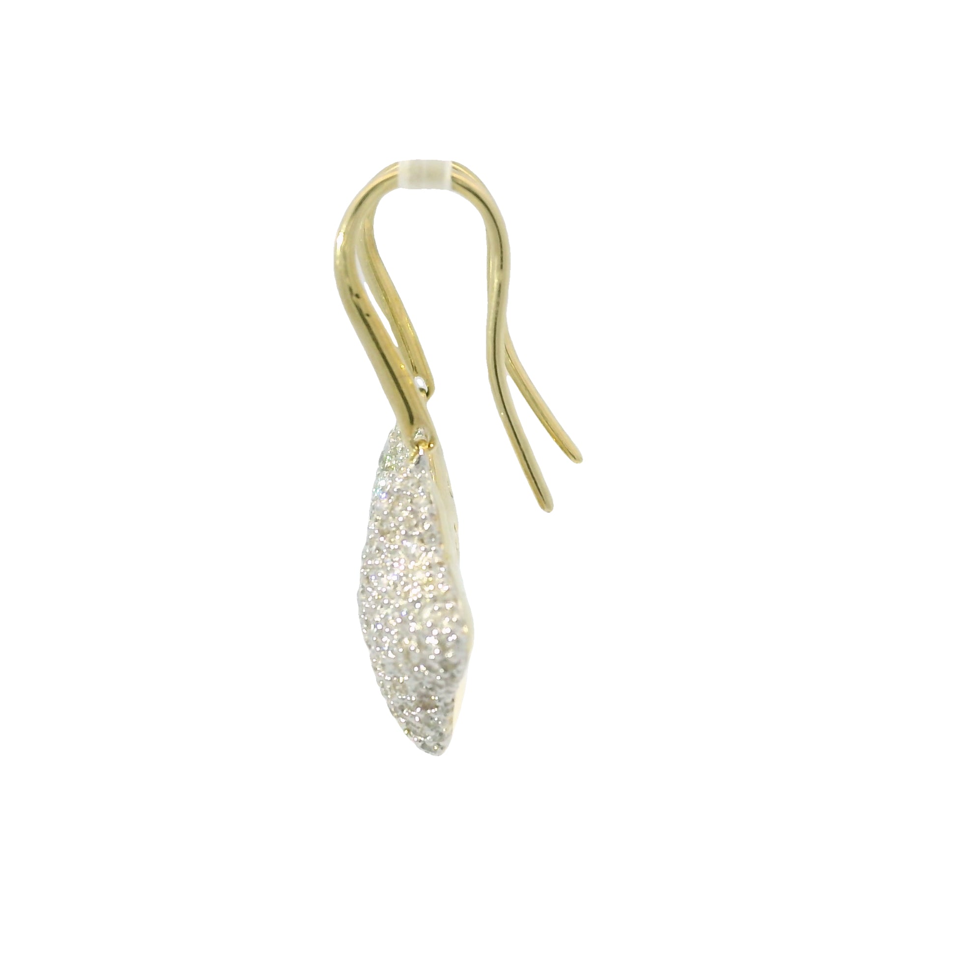 David Yurman 18k Yellow Gold Natural 1.10 Carat Diamond Quatrefoil Earrings