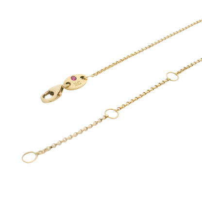 Roberto Coin 18k Yellow Gold Princess Flower Diamond Pendant Necklace