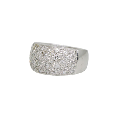 14k White Gold 1ctw Diamond Pave Band Ring