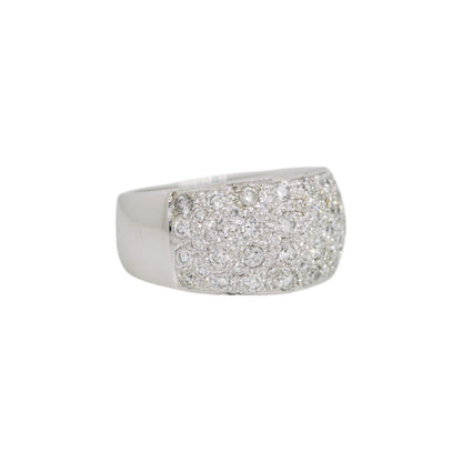 14k White Gold 1ctw Diamond Pave Band Ring