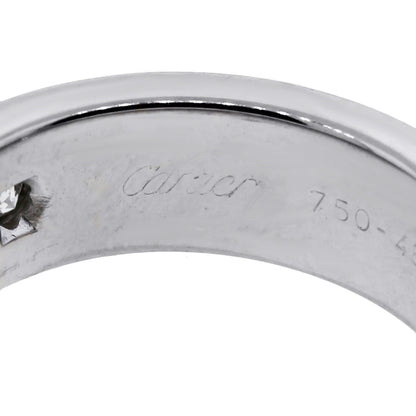 Cartier 18k White Gold 3 Diamond Size 48 Love Ring