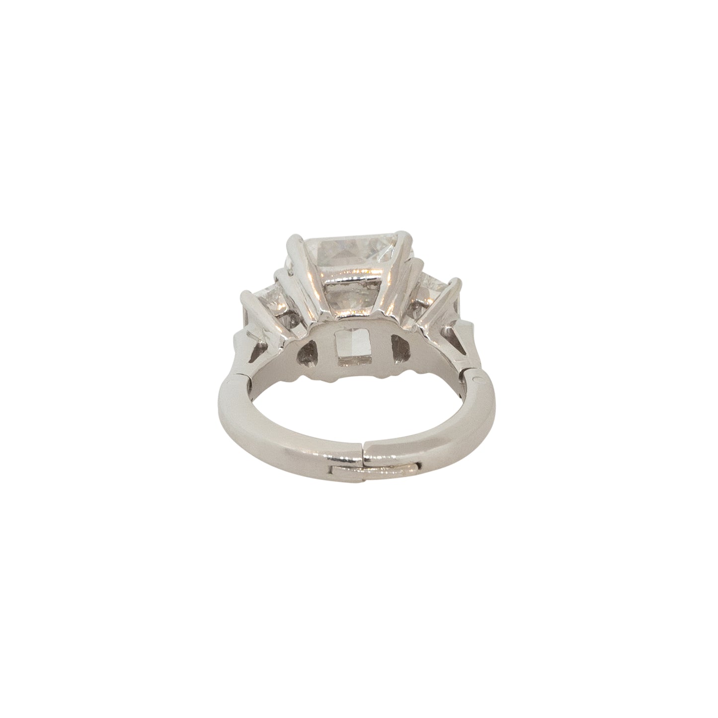 GIA Certified Platinum 6.53ctw Radiant Cut Diamond Engagement Ring