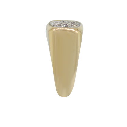 14k Yellow Gold 0.35ctw Diamond Men's Ring