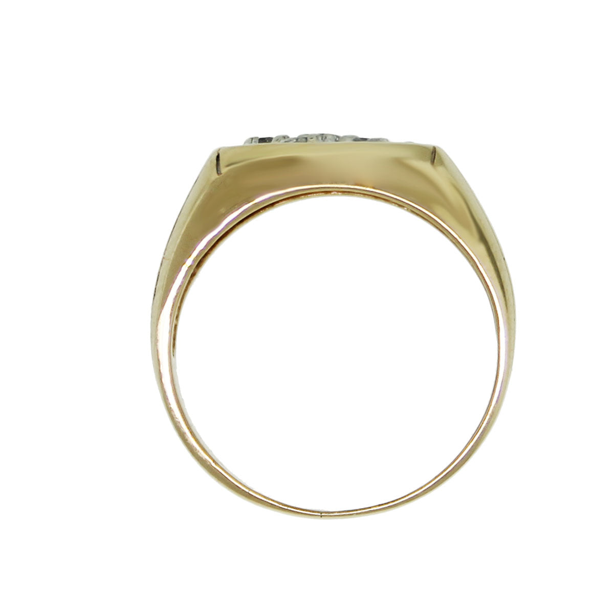 14k Yellow Gold 0.35ctw Diamond Men's Ring