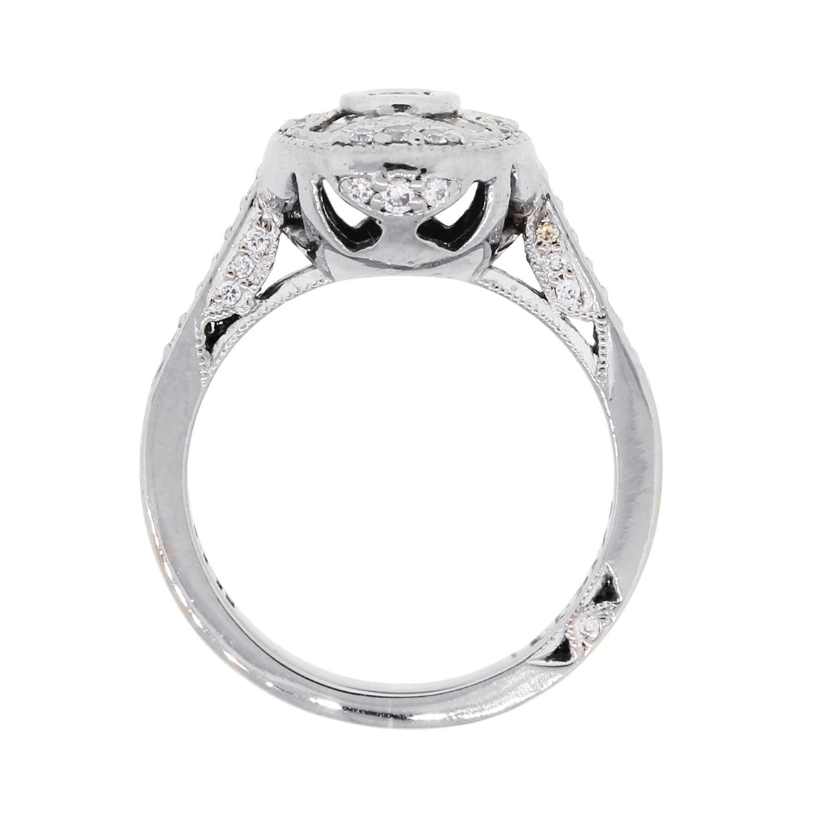 Tacori 18k White Gold 0.50ctw Diamond Deco Style Ring