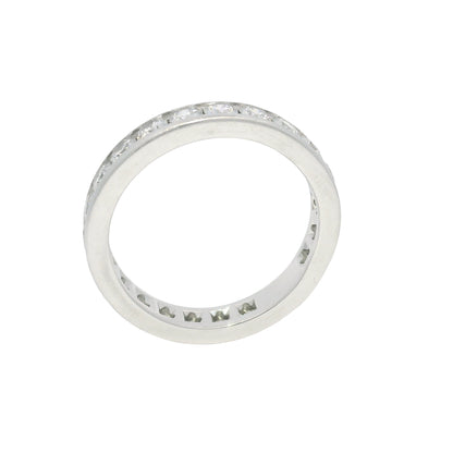 Tiffany & Co. Platinum Natural Round Brilliant Diamond Eternity Ring