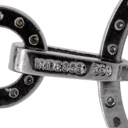 Iridesse 14k White Gold 0.5ctw Diamond and Pearl Pendant Necklace