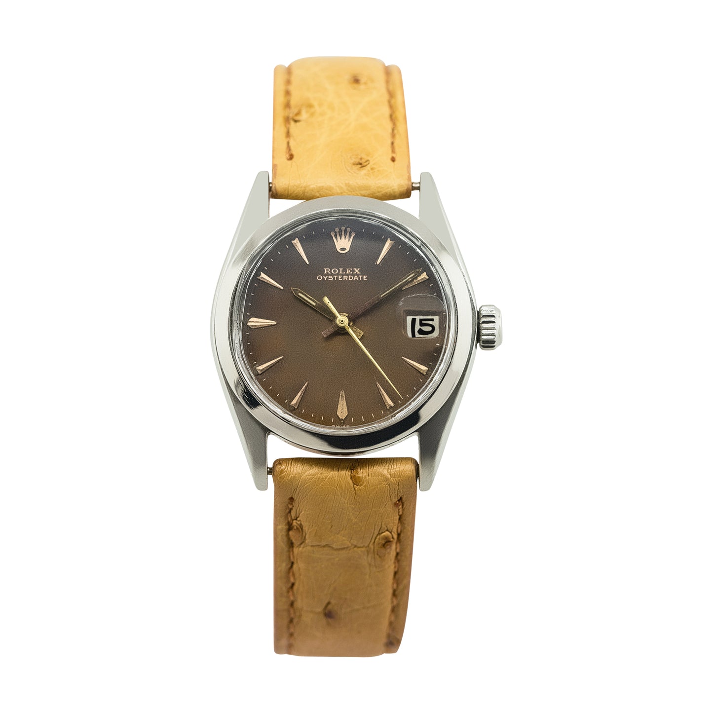 Rolex 6466 Oysterdate Brown Tropical Dial Vintage Watch