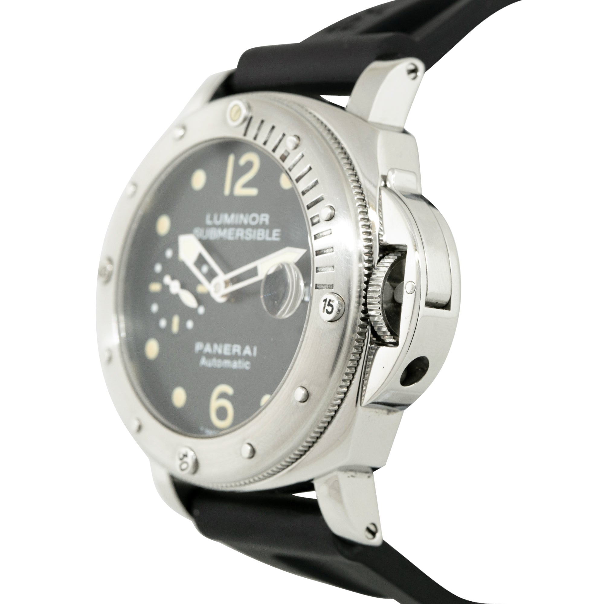 Panerai Luminor Submersible Stainless Steel Black Dial Watch
