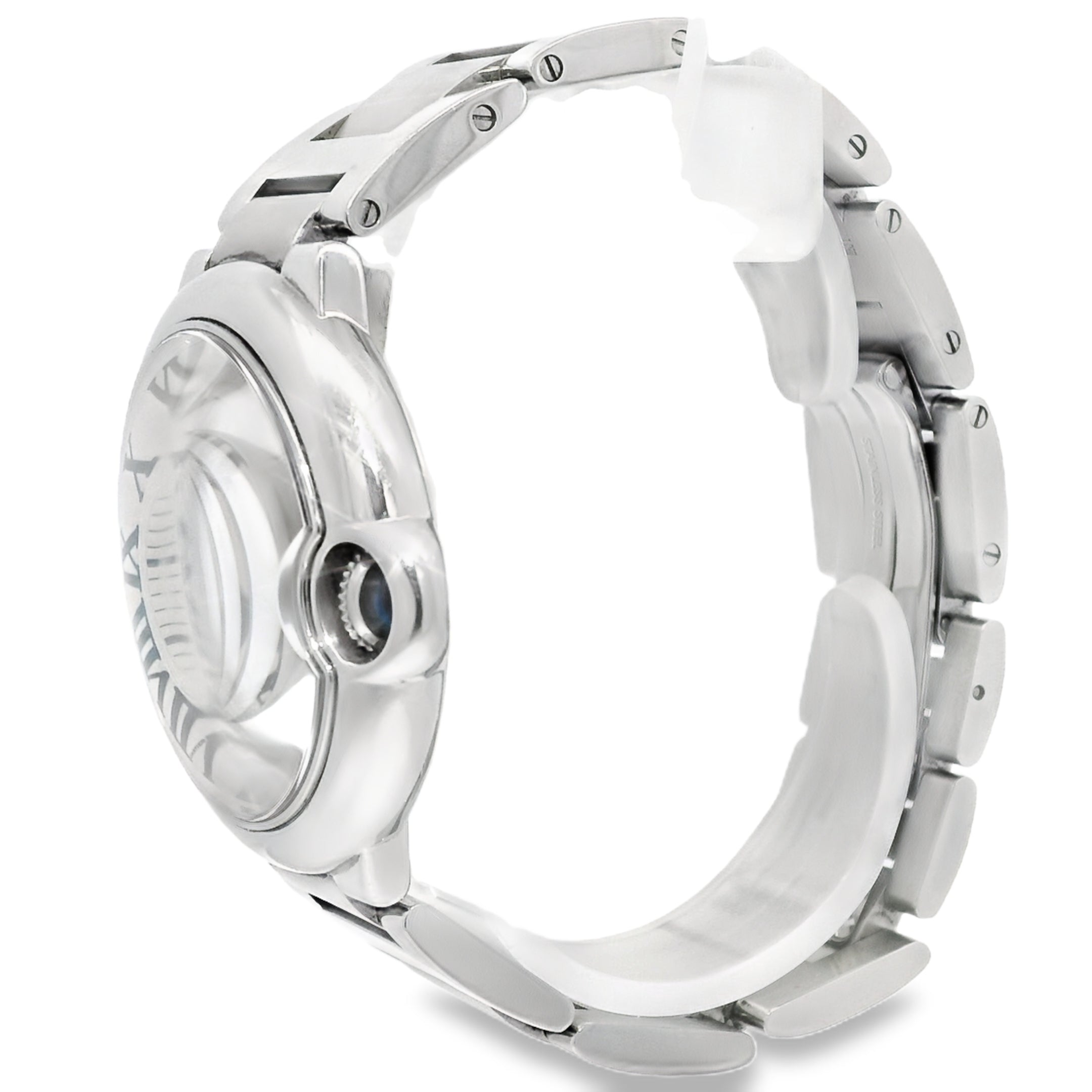 Cartier Ballon Bleu 36mm White Roman Dial Watch