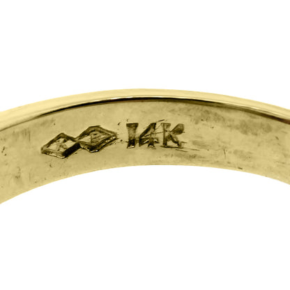 14k Yellow Gold .50ct Diamond .50ctw Sapphire Ring