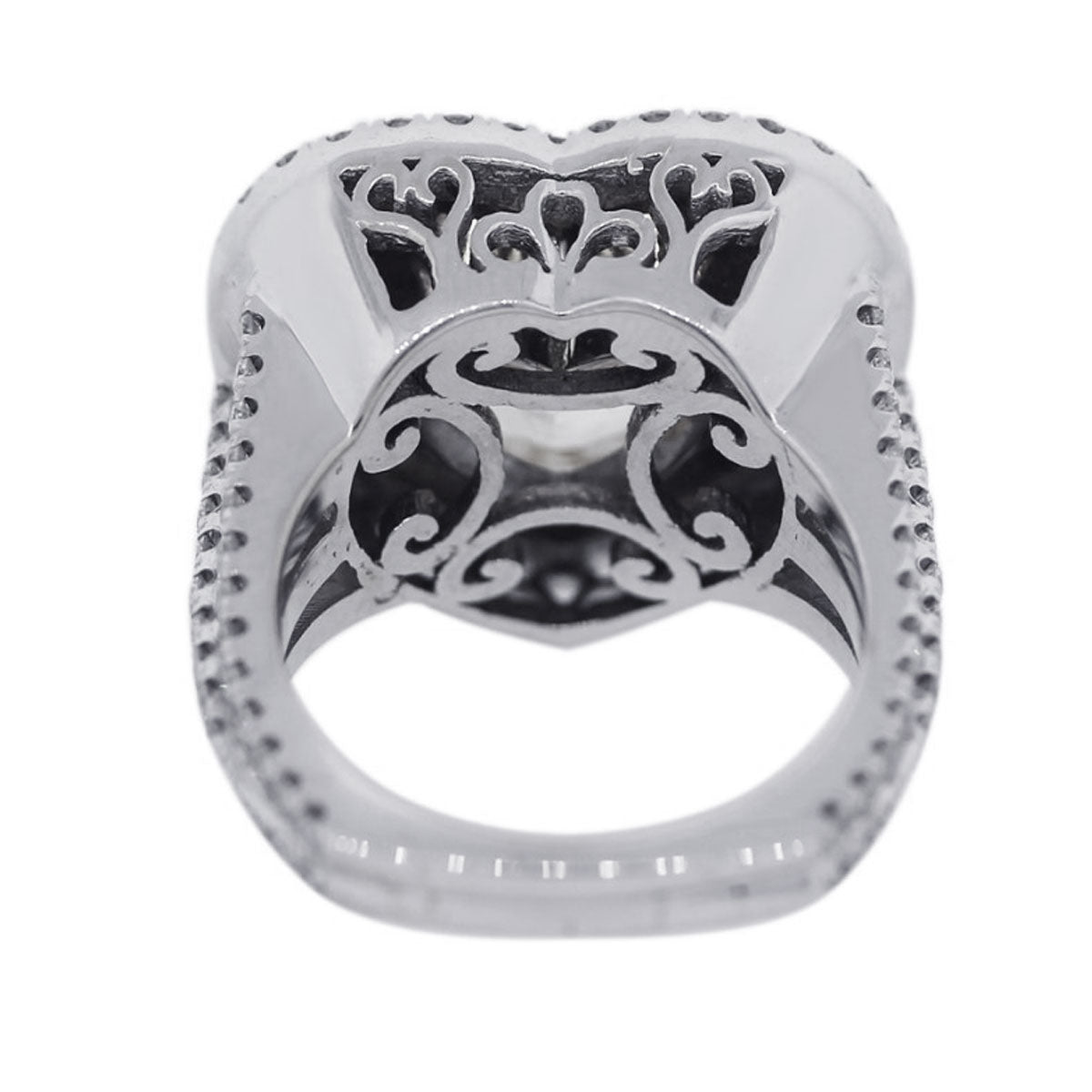 18k Two Tone Gold 8.32ct Heart Shaped Fancy Yellow Diamond Engagement Ring